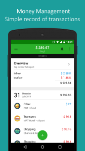 Finanças para celular: money lover